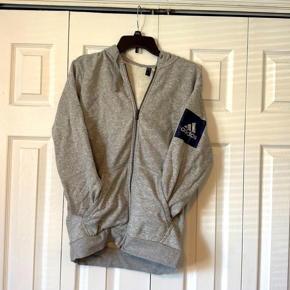 Adidas Men’s Sweatshirt Jacket. Adult medium.